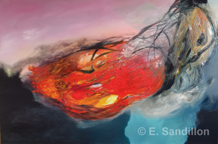 Huile sur Toile Elisabeth Sandillon